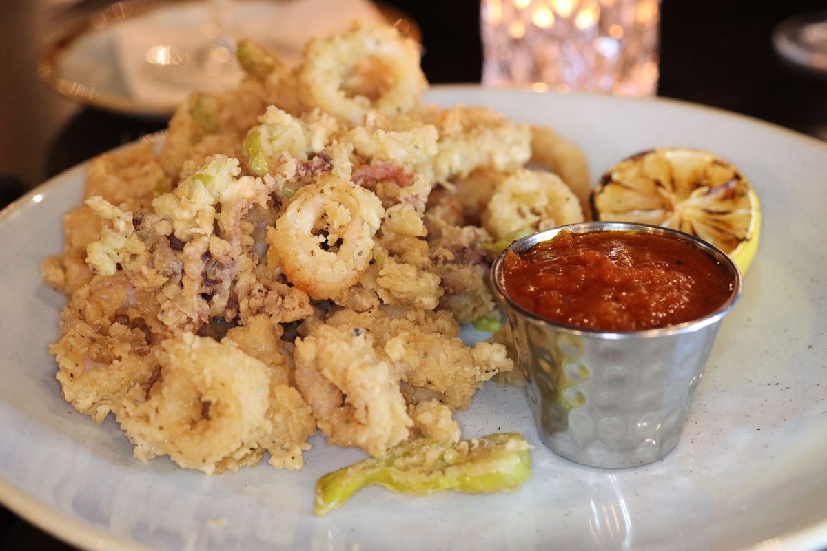 fried calamari at lak restaurant 